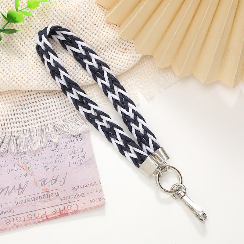 Wholesale Colorful Braided Lanyard Keychain